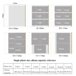 12 Inch 20 Pages/40P PU Leather Photo Album Self-Adhesive Souvenir Album DIY Laminated Photo Album - Image 5