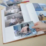 4R 6 Inch 300 Sheets Cloth Photo Album Retro Insert Photo Album Postcard Storage Photo Album - Image 3