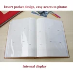 4R 6 Inch 300 Sheets Cloth Photo Album Retro Insert Photo Album Postcard Storage Photo Album - Image 4