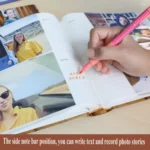 4R 6 Inch 200 Sheets Cloth Photo Album Baby Growth Memorial Album Interstitial Album - Image 3