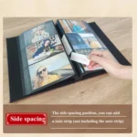 6 Inch 240 Sheets Leather Cover Photo Album Family Memorial Album Interstitial Album - Image 3