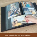 6 Inch 240 Sheets Leather Cover Photo Album Family Memorial Album Interstitial Album - Image 4