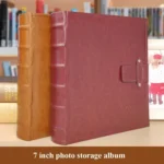 5R 7 Inch 200 Sheets PU Leather Photo Album Interstitial Photo Album Postcard Storage Book - Image 2