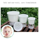 Fully Transparent Hydroponic Flower Pots Water Level Visible Non-Broken Glue Self-Absorbent Plastic Flower Pots - Image 5