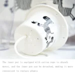 Fully Transparent Hydroponic Flower Pots Water Level Visible Non-Broken Glue Self-Absorbent Plastic Flower Pots - Image 3