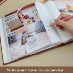 5R 7 Inch 200 Sheets Leather Photo Album Paper Core Insert Album - Image 4