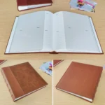 5R 7 Inch 200 Sheets Leather Photo Album Paper Core Insert Album - Image 5
