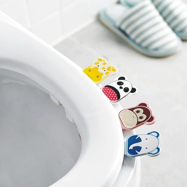 TBD0584723901_B4.webp 10 PCS TM18009 Cartoon Toilet Lid Lifter Toilet Sticky Toilet Lid Handle - Image 5