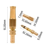 3 PCS Car Wash High Pressure Copper Straight Sprinkler House Garden Wishing Ground Sprinkler - Image 3