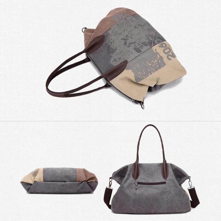 TBD0584725601_B2.webp K1219 Large-Capacity Graffiti Canvas Bag Printing Single-Shoulder Messenger Bag - Image 3