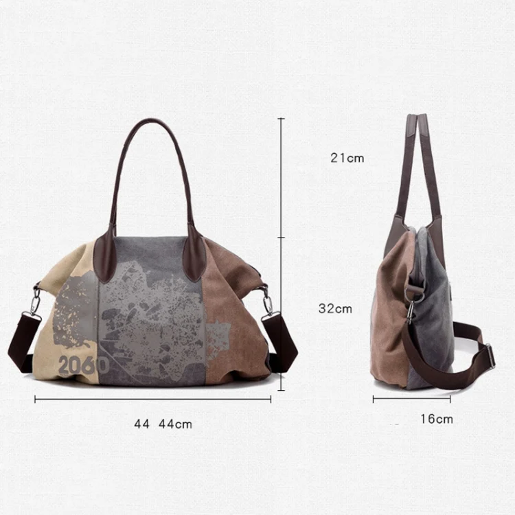 TBD0584725601_B3.webp K1219 Large-Capacity Graffiti Canvas Bag Printing Single-Shoulder Messenger Bag - Image 4