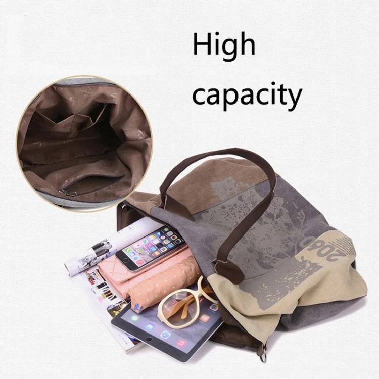 TBD0584725601_B4.webp K1219 Large-Capacity Graffiti Canvas Bag Printing Single-Shoulder Messenger Bag - Image 5