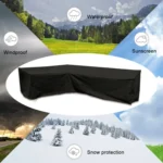 Outdoor Garden Furniture Corner Sofa Cover Dustproof Table Cover - Image 2