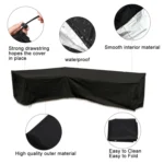 Outdoor Garden Furniture Corner Sofa Cover Dustproof Table Cover - Image 4