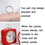Lazy Silent Small Alarm Clock Office Home Desktop Clock - Image 3