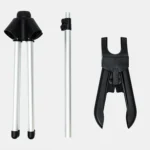 1.6m 3 in 1 Hanging Ironing Bracket Hanger Telescopic Metal Rod Mount - Image 4