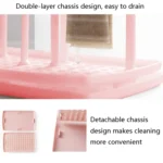 TM18011 Dishcloth Sponge Storage Rack Kitchen Rag Drain Rack - Image 5