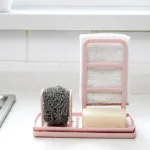 TM18011 Dishcloth Sponge Storage Rack Kitchen Rag Drain Rack - Image 7