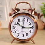 Metal Quality Mute Luminous Alarm Clock Classic Double Bell Clock - Image 2