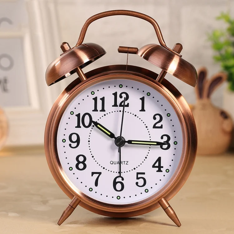 TBD0585082801_B1.webp Metal Quality Mute Luminous Alarm Clock Classic Double Bell Clock - Image 2