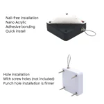 P093 Automatic Doorkeeper Telescher Door Closer Sliding Door Anti-Theft Box, Specification: - Image 7