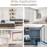 2pcs Office Privacy Glass Film Admiring Removable Large Size Blind Glass Stickers, Specification: 45cm x 1 m - Image 7