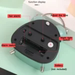 Student Metal Retro Digital Alarm Clock With Light - Image 4