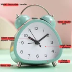 Student Metal Retro Digital Alarm Clock With Light - Image 5