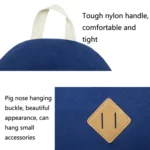 2 PCS/Set Printed Canvas Backpack Student School Bag Striped Large Capacity Backpack - Image 4