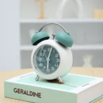 Bedroom Desktop Metal Digital Mechanical Alarm Clock Living Room Silent Clock With Night Light