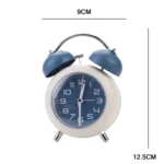 Bedroom Desktop Metal Digital Mechanical Alarm Clock Living Room Silent Clock With Night Light - Image 3