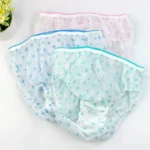 Pregnant Women Disposable Underwear Non-Woven Maternal Postpartum Cotton Bottom Paper Underwear, Color Random Delivery