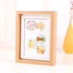 Wooden Rotating Double-Sided Swinging Table Photo Frame Size: - Image 4