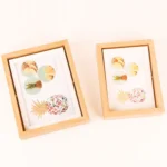 Wooden Rotating Double-Sided Swinging Table Photo Frame Size: - Image 5
