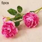 5pcs JC0055 Continental Core Flower Beam Wedding Simulation Flower Home Artificial Silk Flower