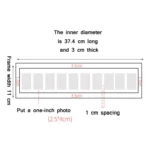 Baby Registration Photo Set-Up Solid Wood Photo Frame Infant Anniversary Frame - Image 5