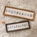 Baby Registration Photo Set-Up Solid Wood Photo Frame Infant Anniversary Frame - Image 3
