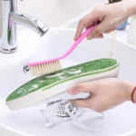 Plastic Long Handle Shoes Brush Multi-Purpose Practical Cleaning Brush Soft Hair Strap Rope Clothing Brush, Color Random Delivery - Image 5