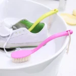 Plastic Long Handle Shoes Brush Multi-Purpose Practical Cleaning Brush Soft Hair Strap Rope Clothing Brush, Color Random Delivery - Image 6