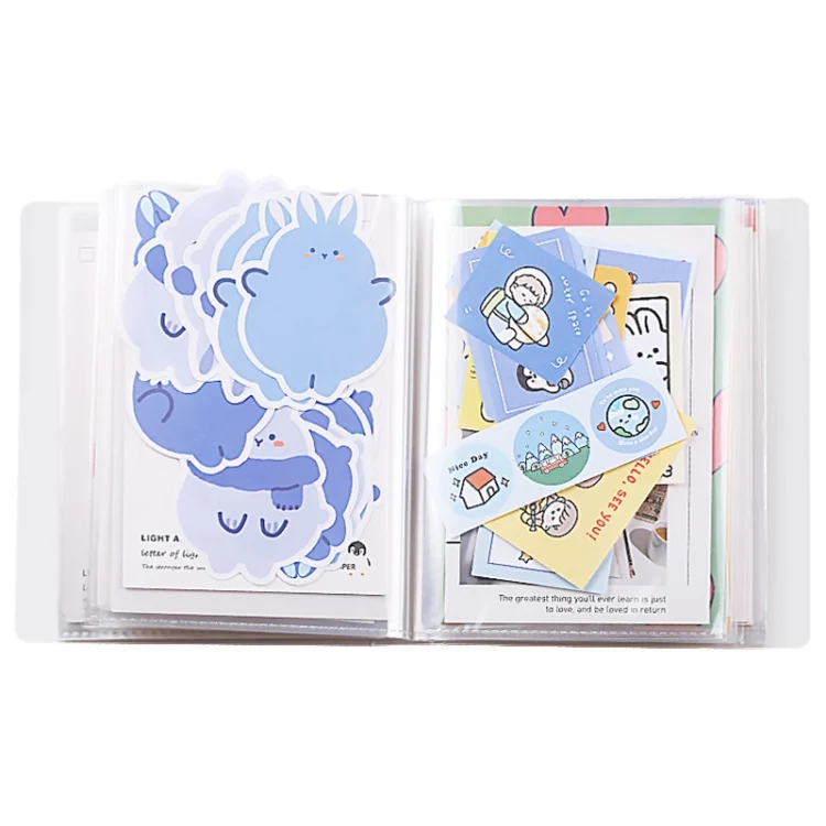 TBD0585603501_B1.webp Large-Capacity A6 Pocket Atorage Photo Album Stickers Card Bills Invoice Notes Favorites Illustrations - Image 2