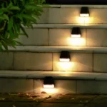 2 PCS Solar Wall Lamp Outdoor Rainfall Garden Decoration Stairs Light Fence LED Wall Light - Image 4