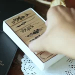 YZFZYZ Retro Lotus Combination Set Seal Plant Vase Hand Account Seal Hand Account Book Decoration Tool - Image 5