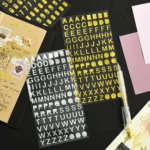 10 Sets Hand Account Alphanumeric Sticker Diary Plan DIY Sticker Set - Image 5
