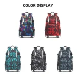 6101-5 Printed Backpack Large Capacity Computer Backpack Waterproof Student School Bag - Image 2
