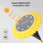 2 PCS 8 LEDs Solar Petals Buried Lamp Waterproof Garden Lawn Light, Specification: - Image 3