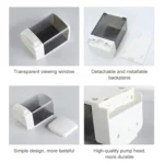 1000ml Manual Large Capacity Wall-mounted Plastic Soap Dispenser - Image 5