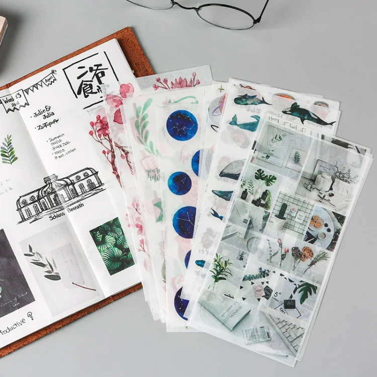 TBD0585879701_B3.webp DFGFGTZ Japanese Paper Hand Account Cartoon Material Sticker - Image 4