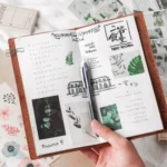 DFGFGTZ Japanese Paper Hand Account Cartoon Material Sticker - Image 6