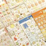10pcs RBJLT Corner Plane Stickers Account Diary Decoration Hot Stamping Cartoon Stickers - Image 4