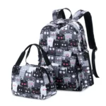 3 PCS / Set 2035 Printed Backpack Large-Capacity Leisure Computer Backpack Student School Bag - Image 3